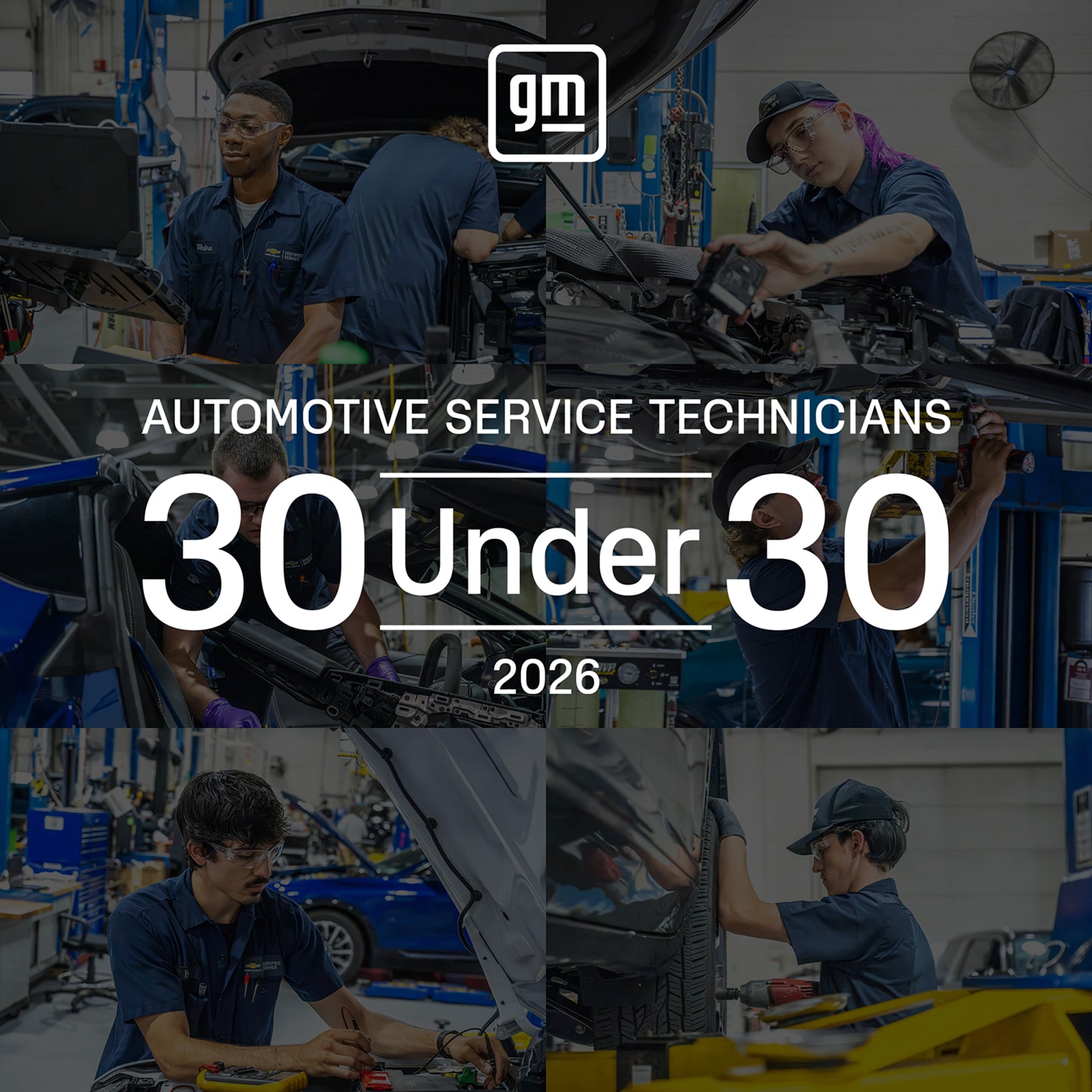 Automotive Service Technician Thirty Under Thirty Title Banner Within Three By Three Frame