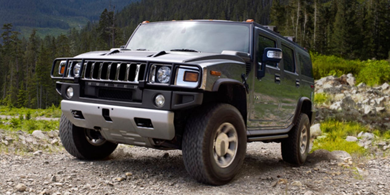HUMMER discontinued SUV in woods