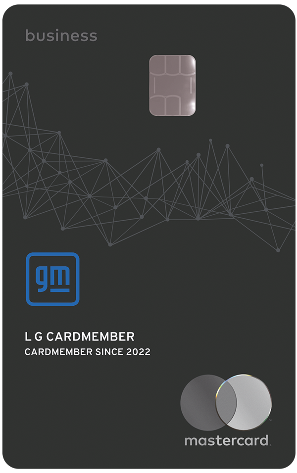 GM Business Card Used to Earn or Redeem