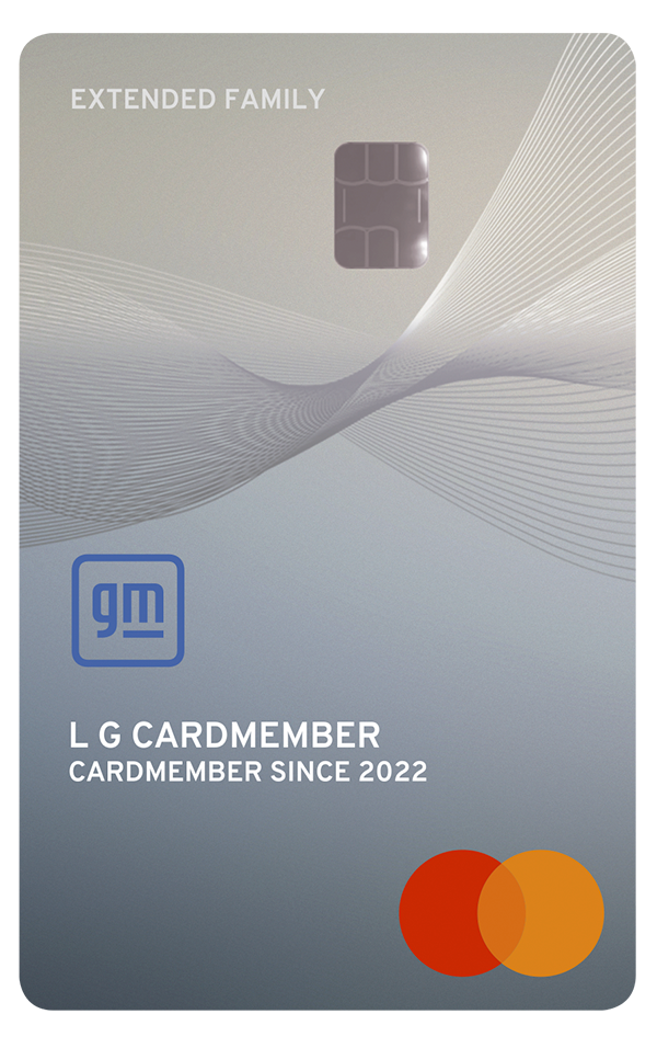 GM Extended Family Card Used to Earn or Redeem