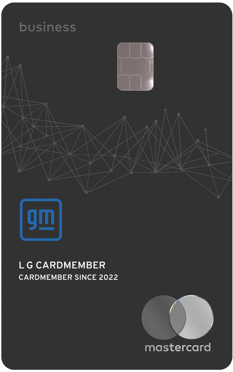 GM Business Card Used to Earn or Redeem