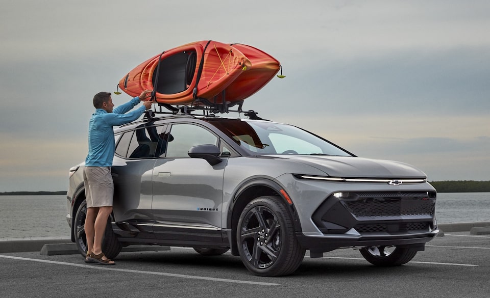 Man using his Chevy vehicle accessory