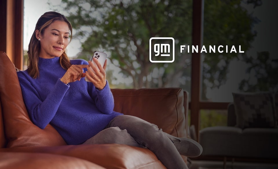 Women checking her GM Financial Account