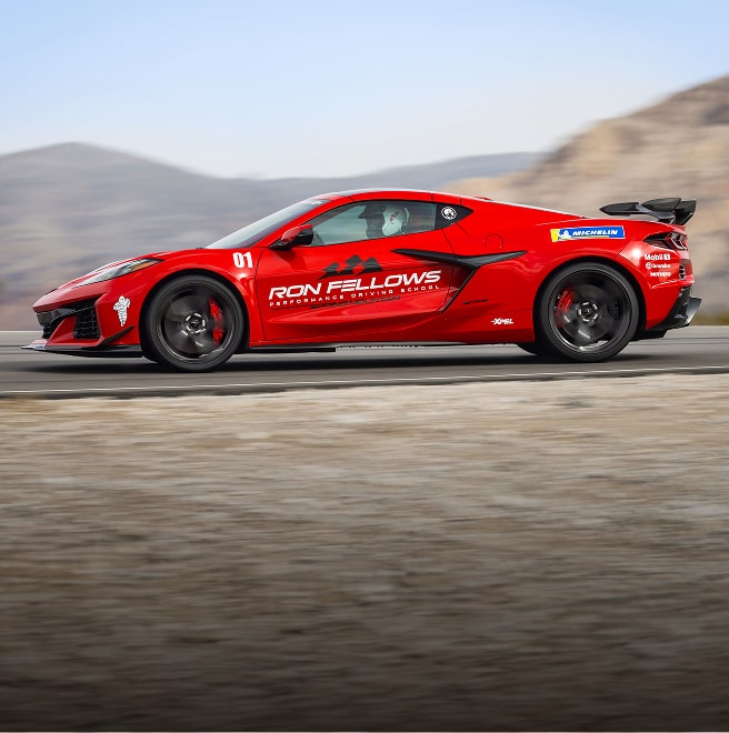 Image of Petit le Mans race vehicle in red