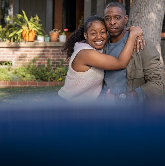 two people hugging