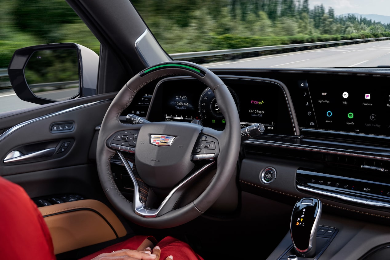 Close up of Steering Wheel & Infotainment System