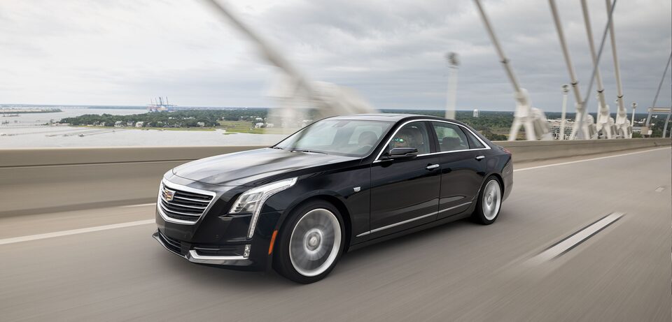 Barbara's Cadillac CT6 driving on Super Cruise compatible roads