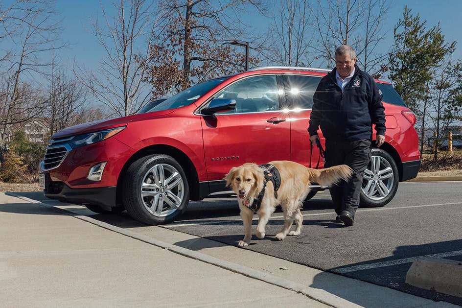 Timothy Kimble Walking his Dog